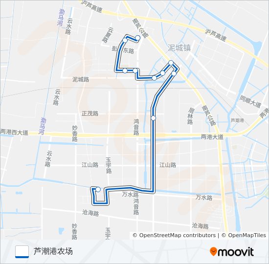 泥城2路定班 bus Line Map