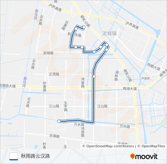 泥城2路定班 bus Line Map