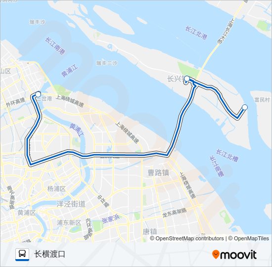 申崇五线班车 bus Line Map