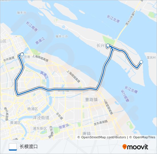 申崇五线班车 bus Line Map