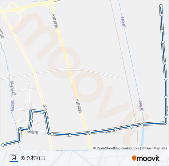 金山社区3路 Bus Line Map