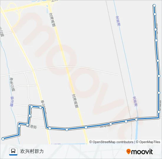 公交金山社区3路的线路图