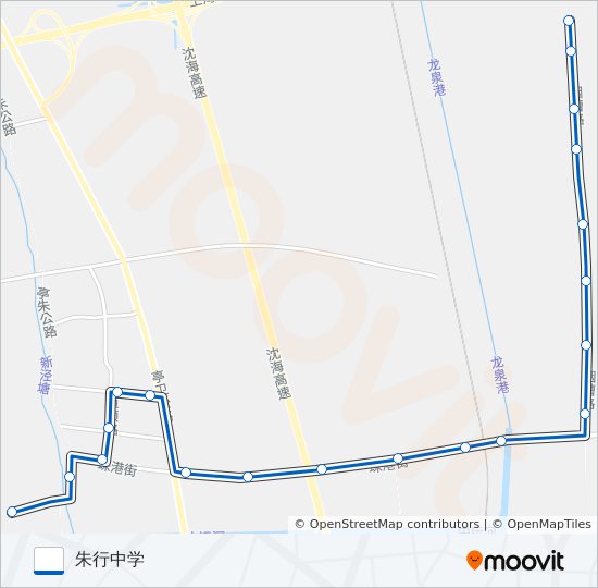 公交金山社区3路的线路图
