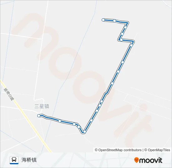 公交崇明乡村11路的线路图