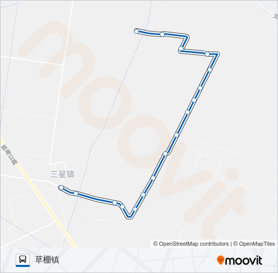 崇明乡村11路 Bus Line Map