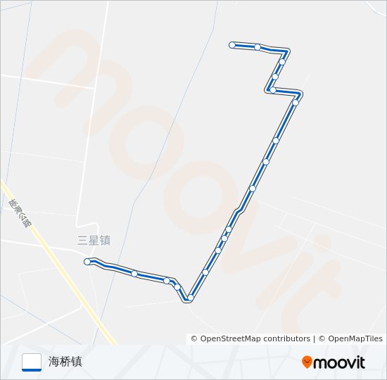崇明乡村11路 bus Line Map