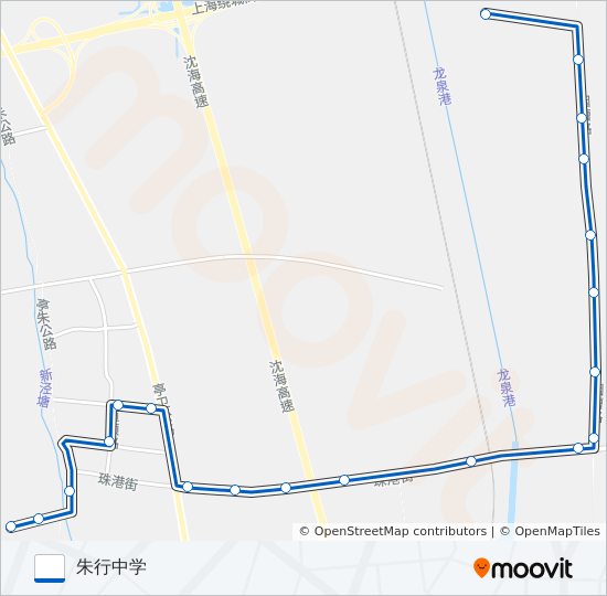 公交金山工业区2路的线路图