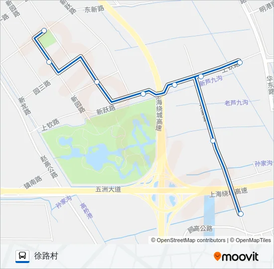 高东镇城乡班车 Bus Line Map