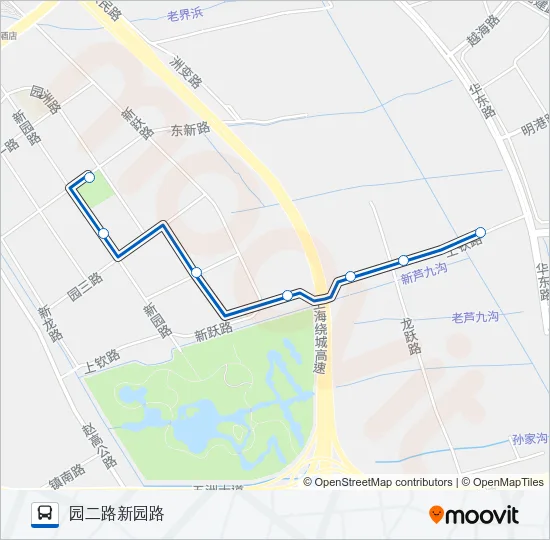 高东镇城乡班车 Bus Line Map