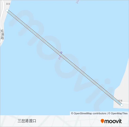 三淞线 Ferry Line Map