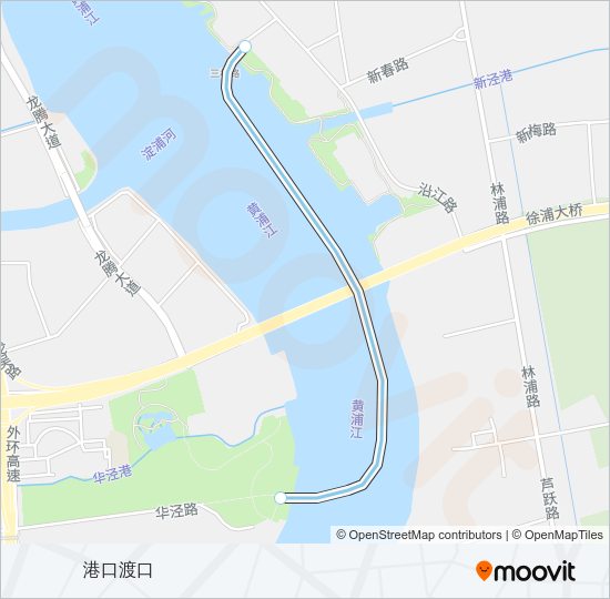 三港线 Ferry Line Map
