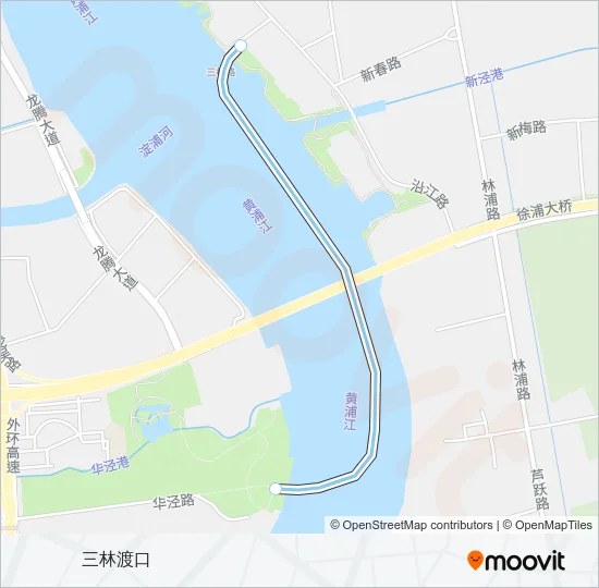 三港线 Ferry Line Map