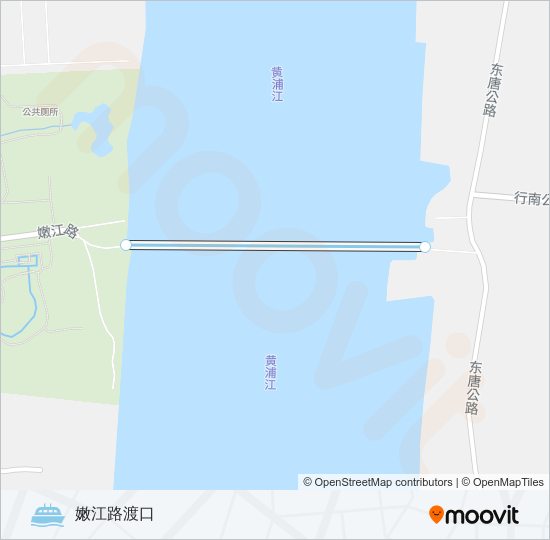 轮渡东嫩路的线路图