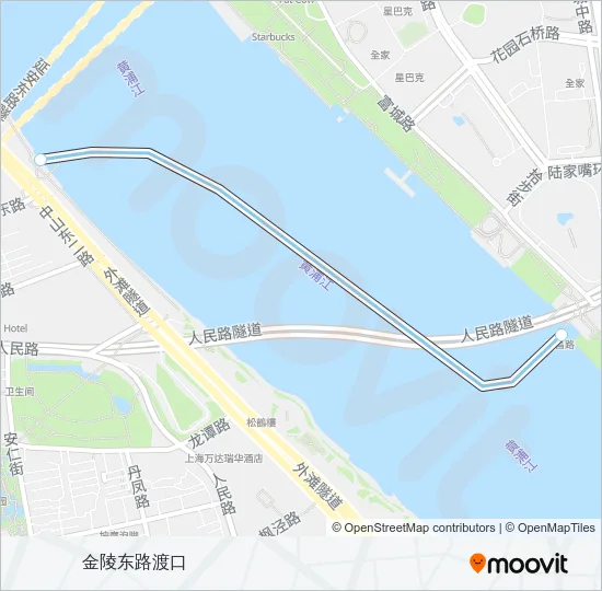 东金线 Ferry Line Map