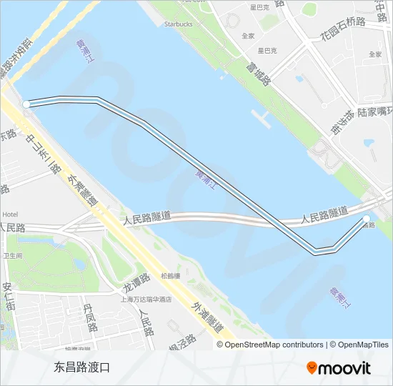 东金线 Ferry Line Map