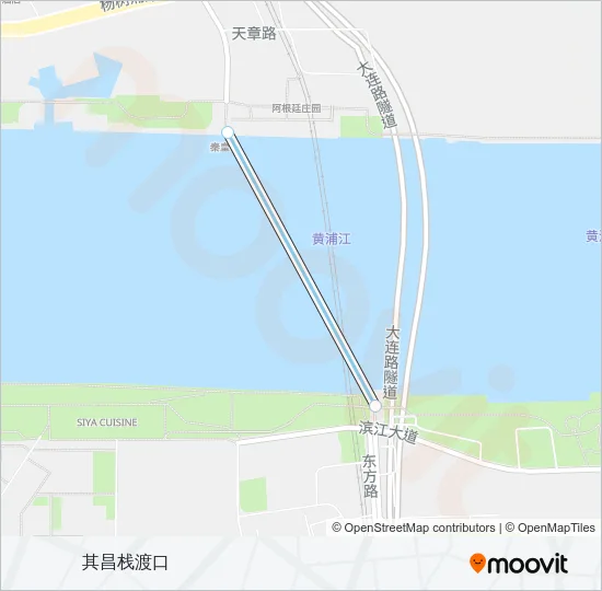 其秦线 Ferry Line Map