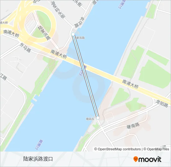 南陆线 Ferry Line Map