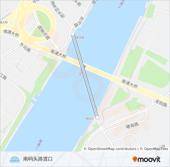 南陆线 ferry Line Map