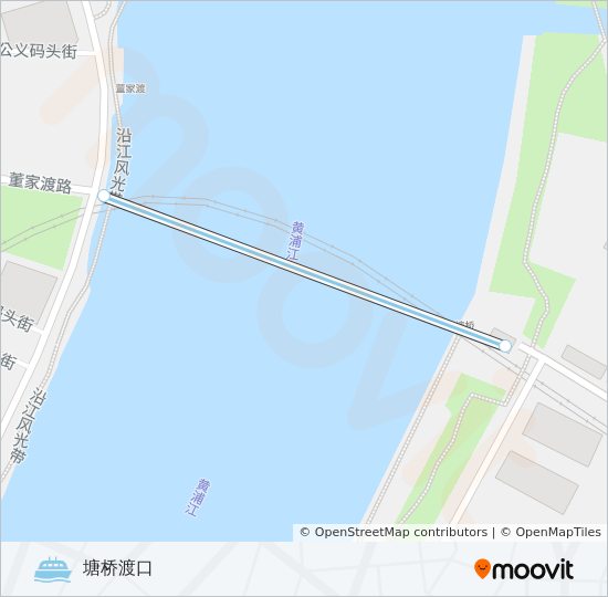 塘董线 ferry Line Map