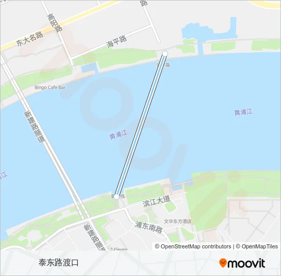 泰公线 Ferry Line Map