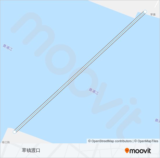 轮渡草临路的线路图