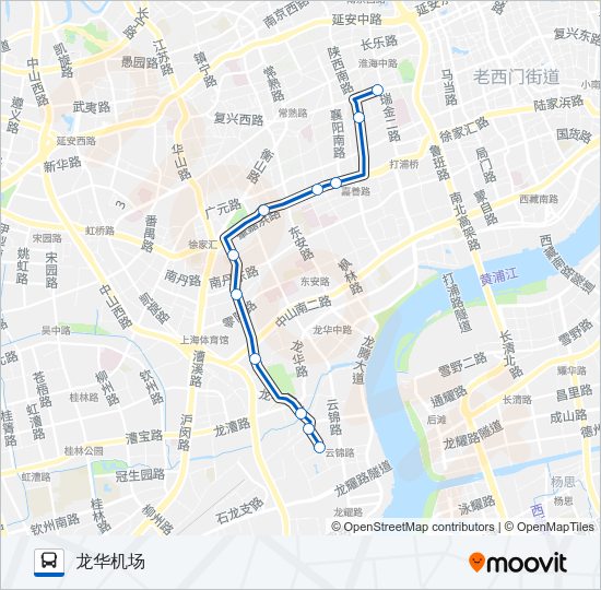 公交864路的线路图