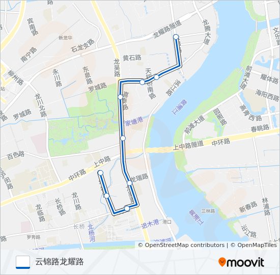 56路区间 bus Line Map