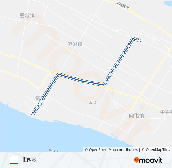 堡四线 (临时) bus Line Map