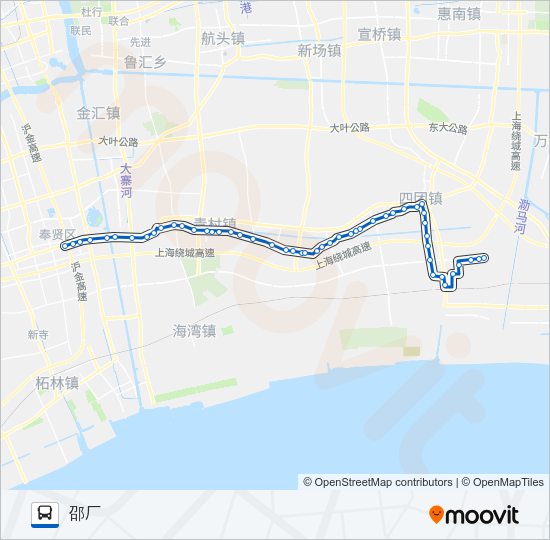 公交南邵路的线路图