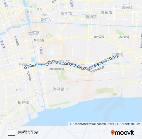 公交南邵（区间）路的线路图