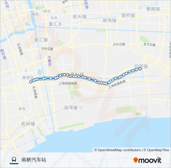 南邵线（区间） Bus Line Map