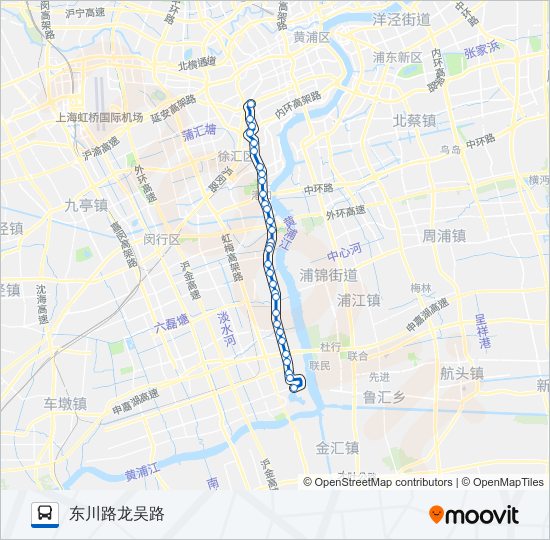 公交956路的线路图