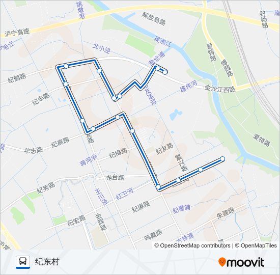 华漕1路 bus Line Map