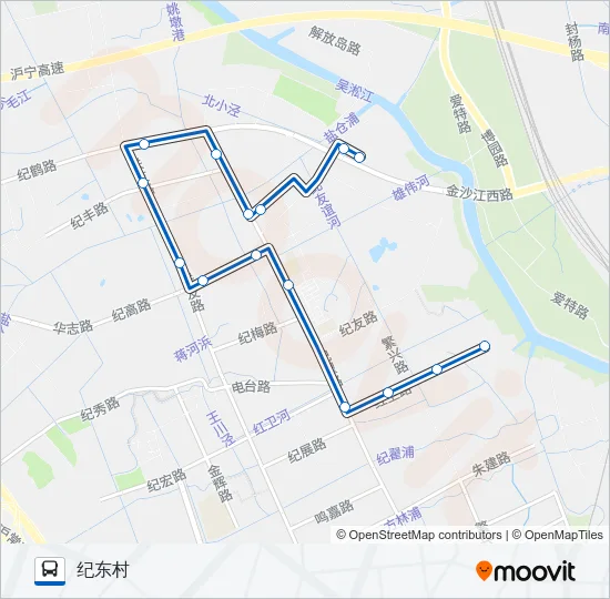 华漕1路 Bus Line Map