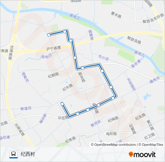 公交华漕3路的线路图