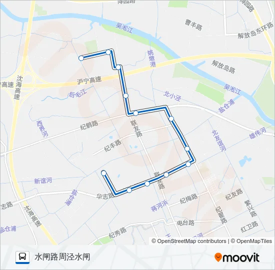 华漕3路 Bus Line Map