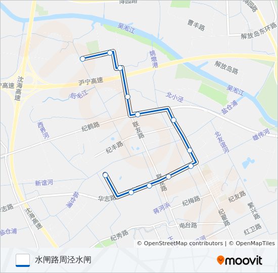 华漕3路 bus Line Map