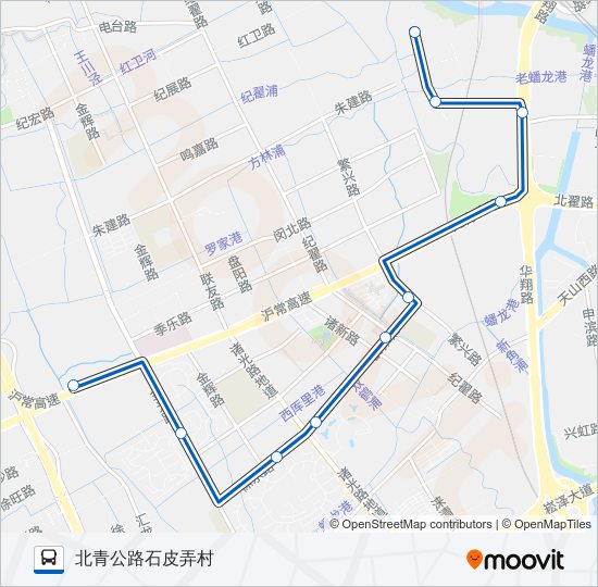 华漕5路 bus Line Map