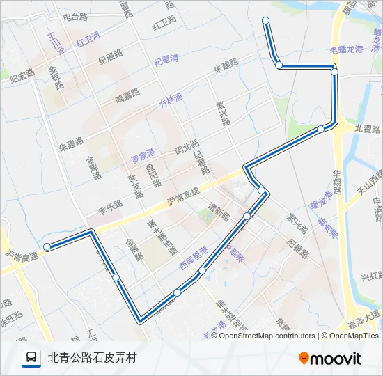 华漕5路 Bus Line Map
