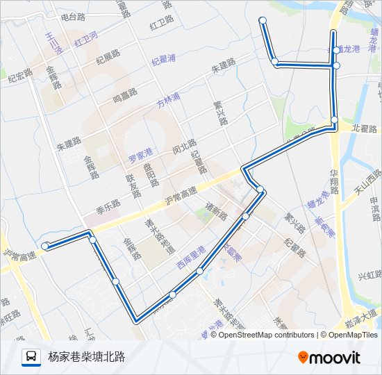 公交华漕5路的线路图