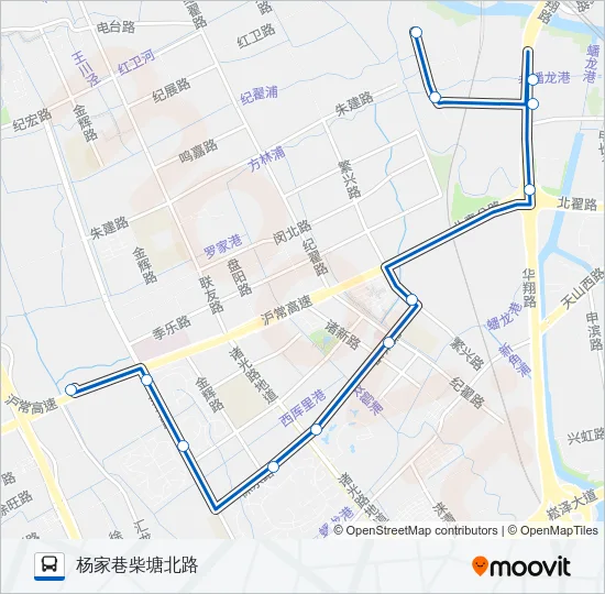 华漕5路 Bus Line Map