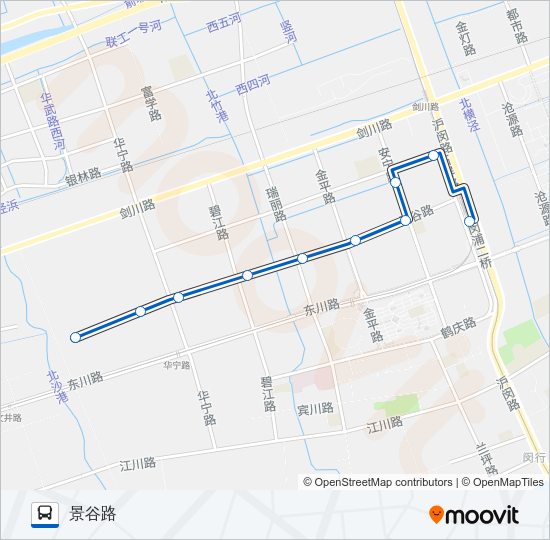 公交江川6路的线路图
