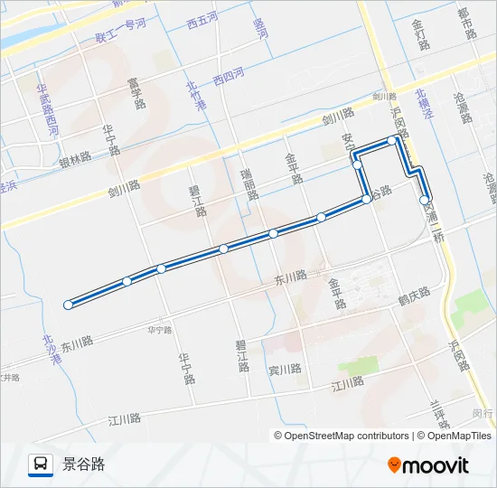 公交江川6路的线路图