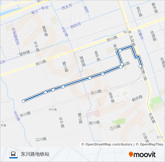 江川6路 bus Line Map