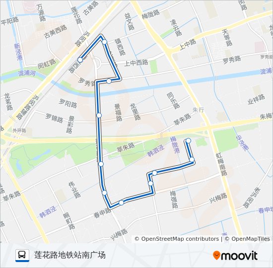 公交闵行3路的线路图