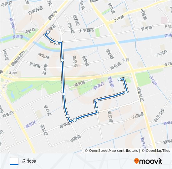 闵行3路 bus Line Map