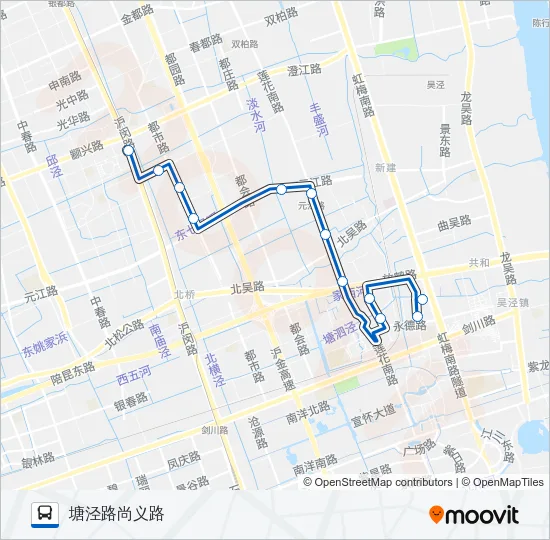闵行4路 Bus Line Map