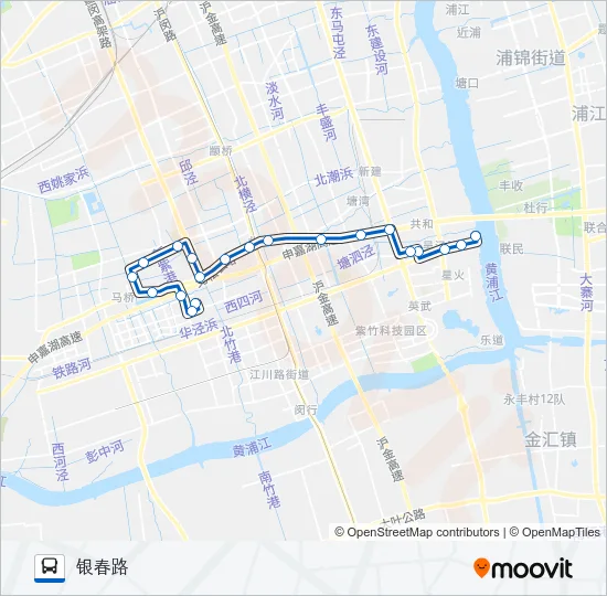 闵行5路 Bus Line Map