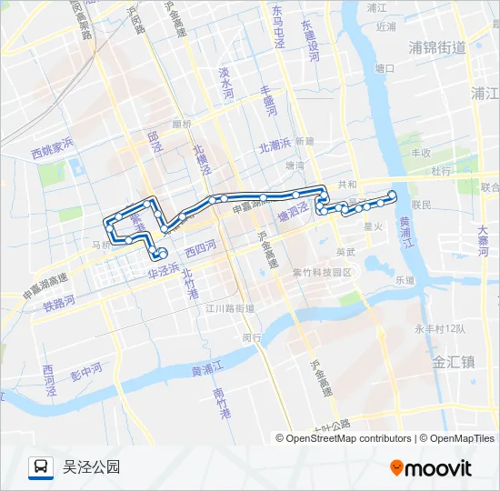 闵行5路 Bus Line Map