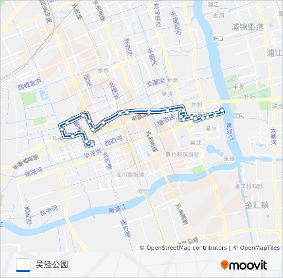 公交闵行5路的线路图